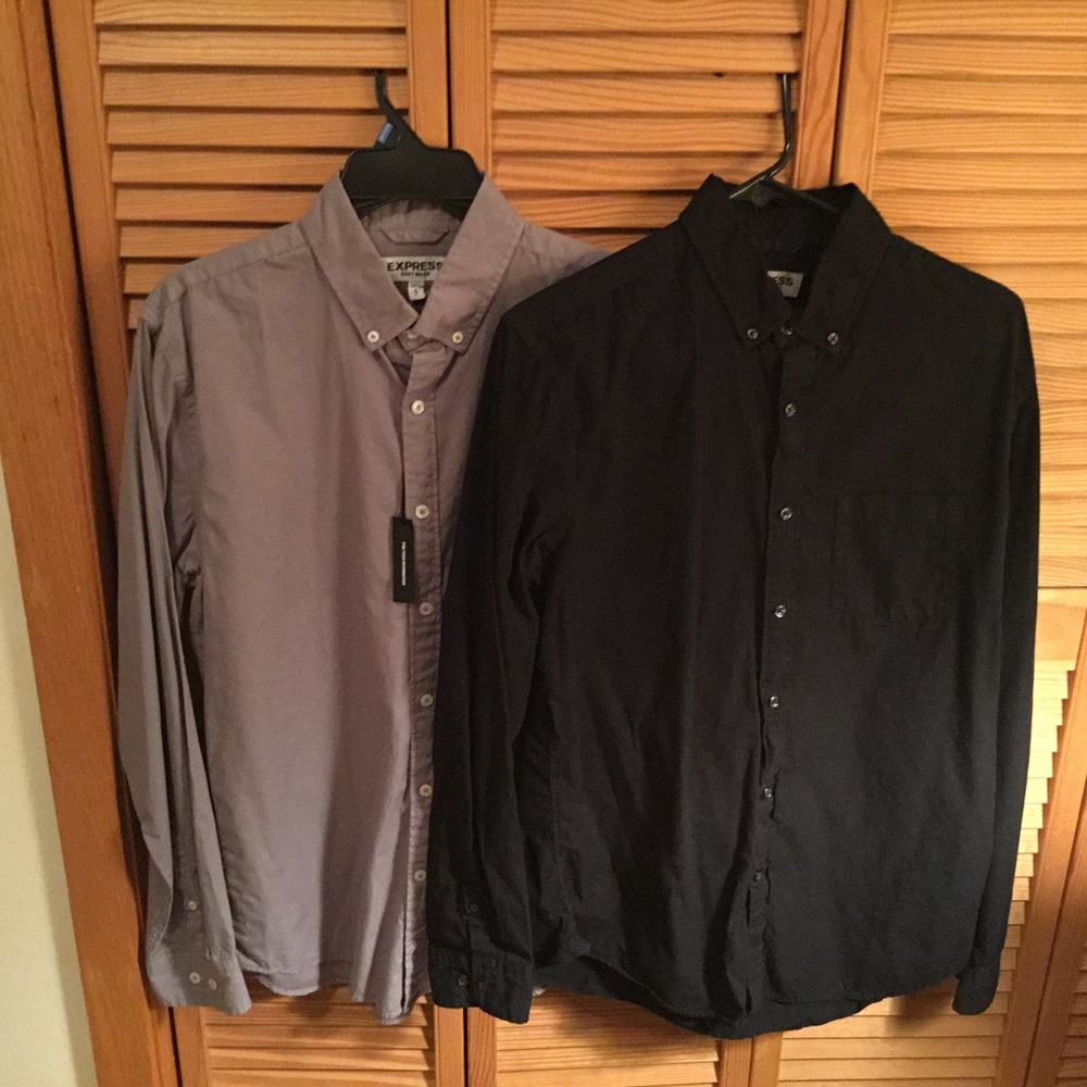 😎Express SoftWash Oxford Button Down 2pack😎